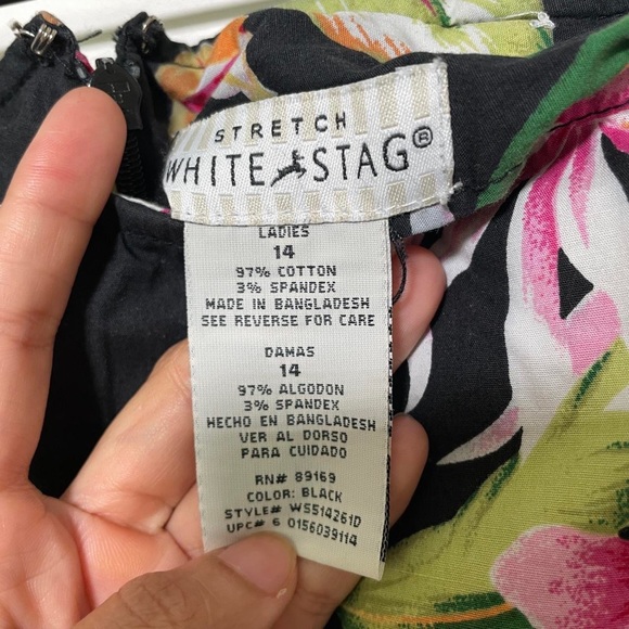 Y2K Black Floral Skort WHITE STAG - Picture 4 of 5